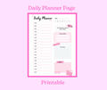 Cutesy Pink Planner