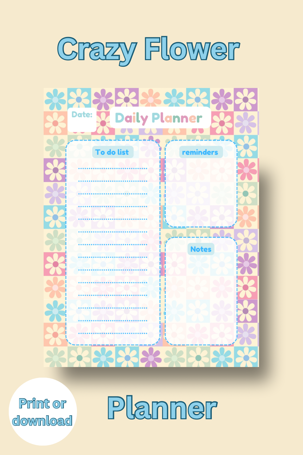 Crazy Flower Planner