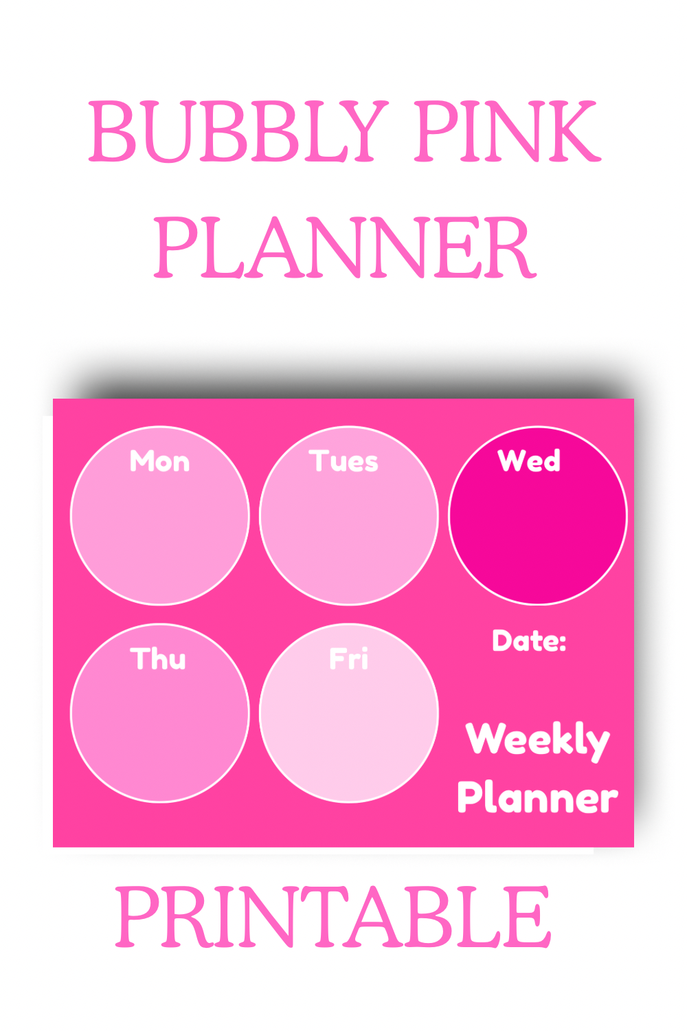 Pink Lovers Planner