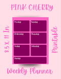 Pink Cherry Planner