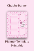 Chubby Bunny Planner