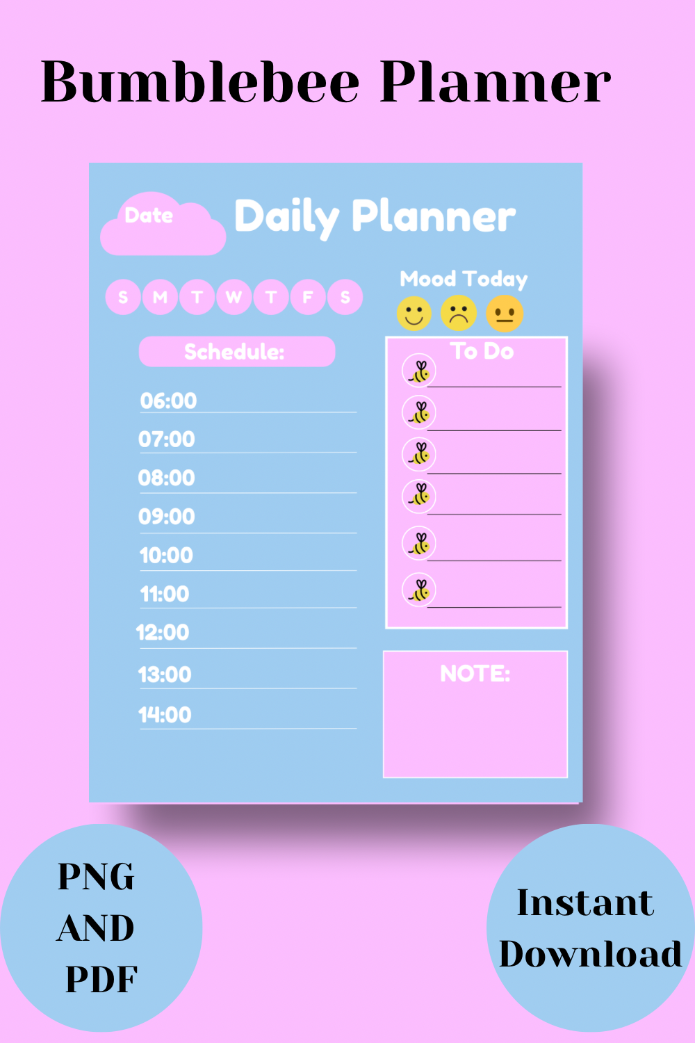 Bumblebee Daily Planner