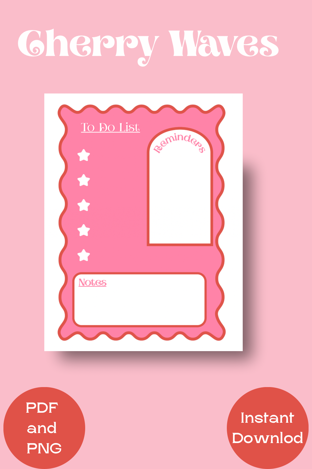 Cherry waves Planner