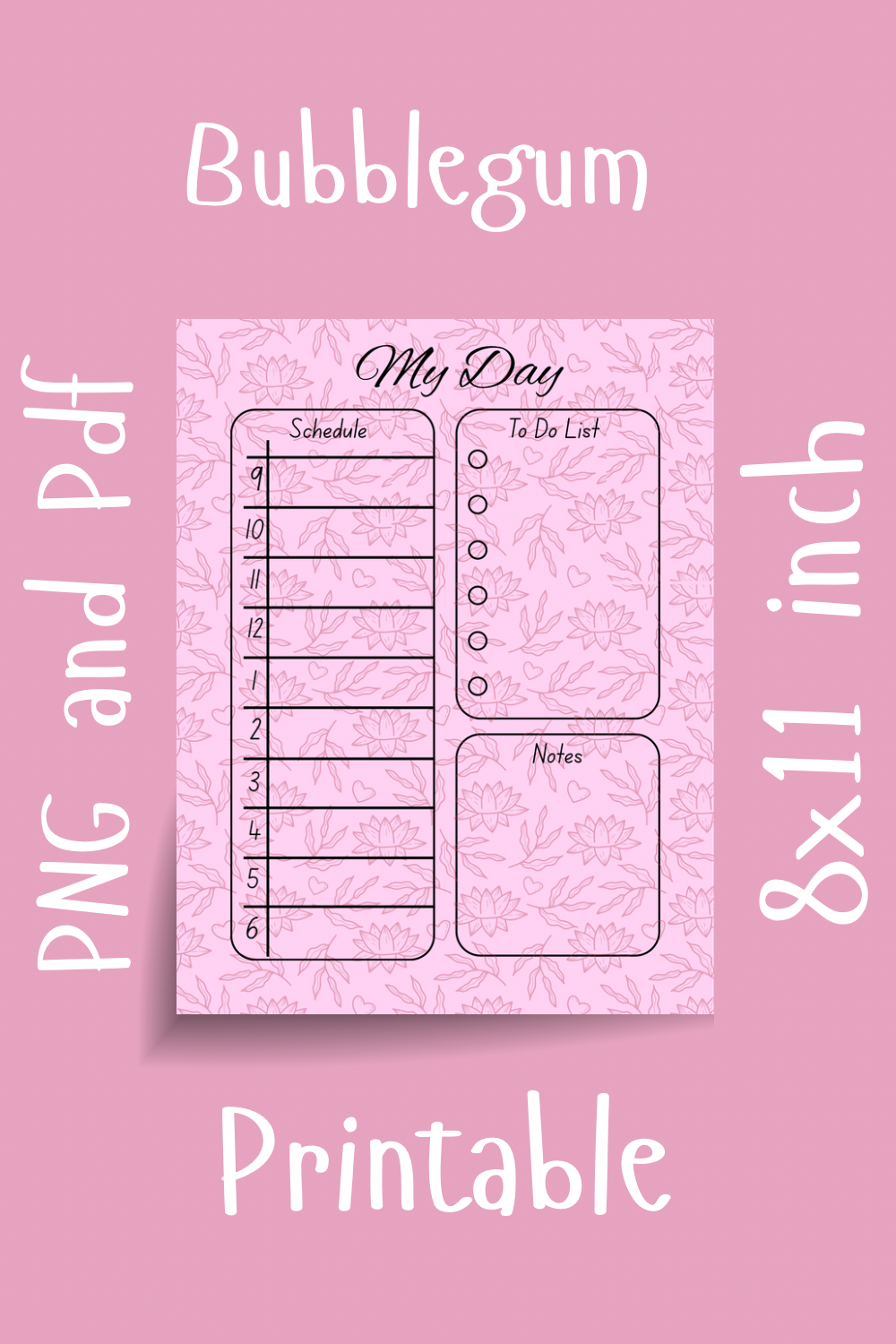 Bubblegum Daily Planner