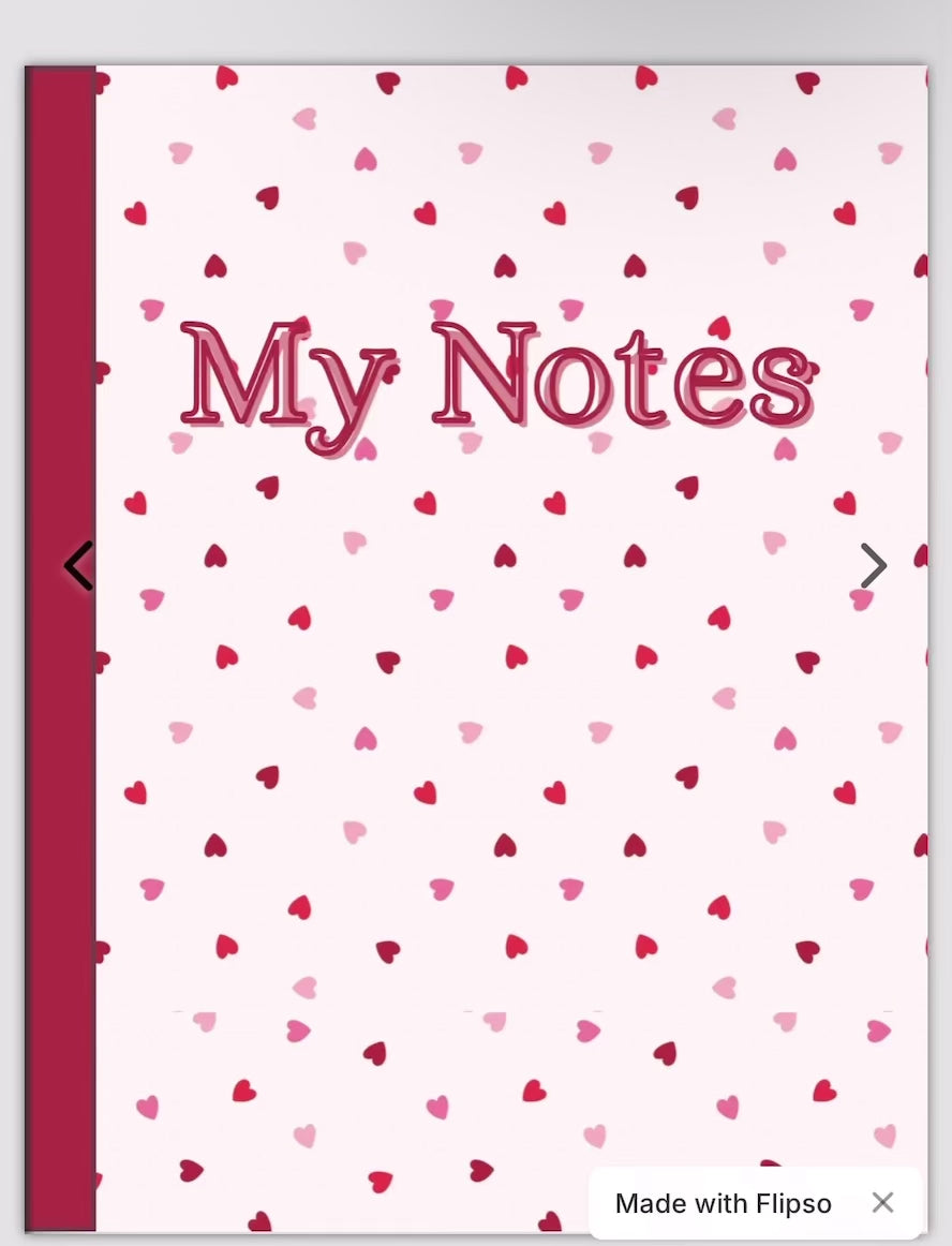 Happy Hearts Notebook