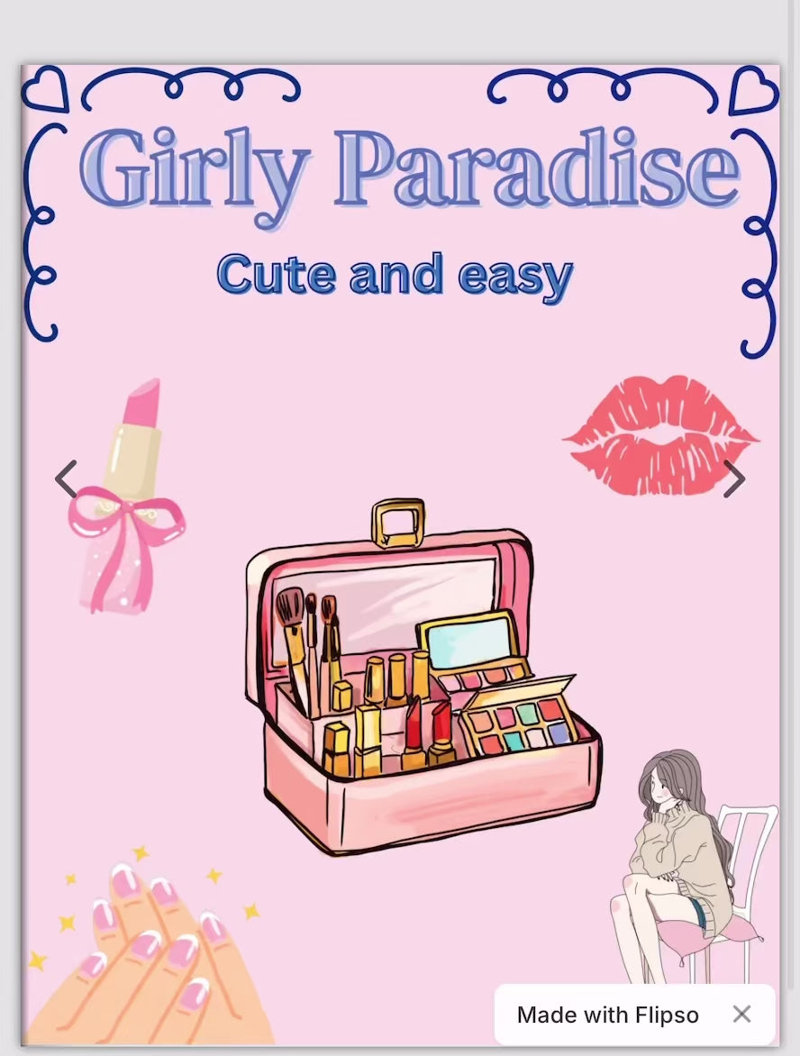 Girly Paradise Coloring Book